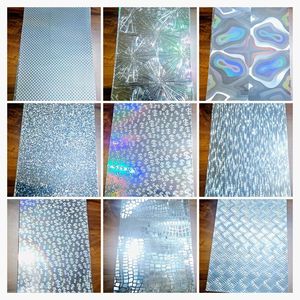 Película de Poliéster Holográfica Arcoíris, Adhesivo Termosensible Personalizado, Adhesivo de Doble Cara Resistente a los Arañazos, Adhesivo de Transferencia Personalizado - Product Image 4