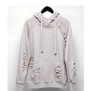 2025 venta al por mayor hombres sudaderas con capucha desgastadas para la venta nueva moda algodón poliéster sudaderas con capucha hechas a medida - Product Image 1