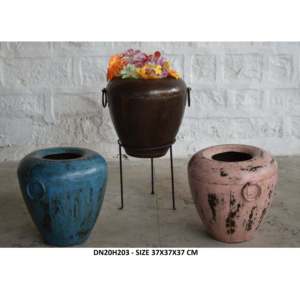 Maceta de Hierro Antigua Ecológica para Decoración del Hogar, Recubierta con Pintura en Polvo para Plantas de Interior y Exterior, Ideal para Cajas de Suelo cm - Product Image 5