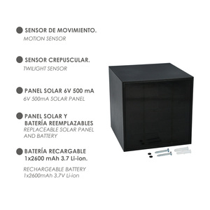 Applique Solare LED 800 Lumen con Sensore di Movimento / Crepuscolare Protezione IP65 - Product Image 3