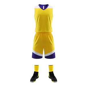 Maillot de basket respirant en gros, uniforme OEM personnalisé, haute qualité, logo personnalisé, séchage rapide, antibactérien, unisexe - Product Image 1