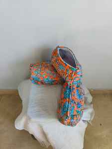 CLASSIC ART & CRAFT Cotton Floral Print Makeup <b>Bag</b> with Zipper Closure Lightweight Travel Cosmetic Organizer From Rajasthan - Product Image 6