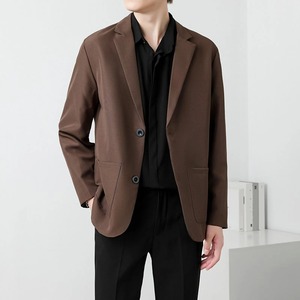 Chaqueta Blazer Casual de Negocios para Hombre, Estilo Informal, Entallada, Cruzada, para Otoño e Invierno, Trajes Holgados para Correr - Product Image 3