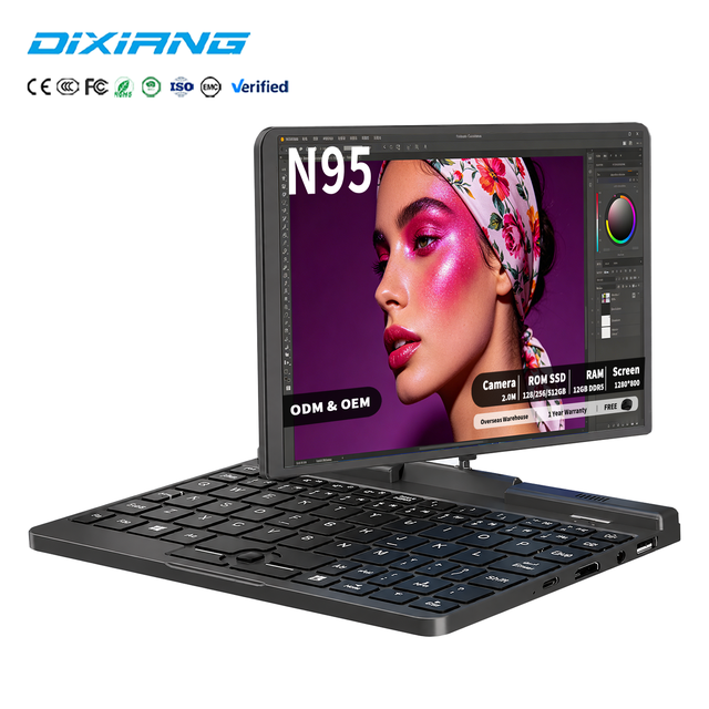 Brand New DIXIANG 8 Inch 2 in 1 Touch Screen Laptop Intel N95 RAM 12GB DDR5 512GB SSD Windows 11 Mini Laptop OEM ODM Wholesale