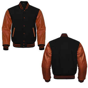 Winter Casual Stand Collar Front Logo Customized Varsity <b>Jacket</b> for <b>Men</b> at Wholesale Price - Product Image 3