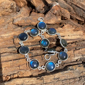 Labradorite Gemstone <b>Bracelet</b> 925 Sterling Silver Crystal Jewelry Handmade Unique Fashion <b>Bracelet</b> Gift For Women <b>Men</b> - Product Image 1