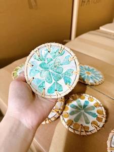 Sous-verre en rotin laqué fait à la main, pour hôtel ou restaurant, meilleure vente 2023 - Product Image 6