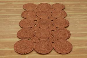 Alfombra de yute trenzada ecológica hecha a mano, alfombra de suelo rectangular de tamaño personalizado para sala de estar y dormitorio, alfombras y juegos - Product Image 2