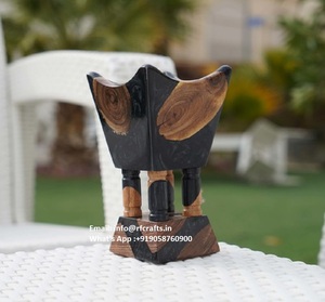 Élégant brûleur d'encens en résine de bois Medkhan Mubkhar pour Dukhoon & Bakhoor - Product Image 5