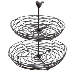 Cesta de almacenamiento de huevos de alambre de Metal negro de hierro negro mate muerto con forma redonda en cesta de almacenamiento de cesta Floral de Pascua - Product Image 4