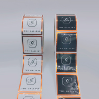 Étiquettes autocollantes cosmétiques personnalisées de luxe, noires et blanches, avec dorure à chaud colorée et gaufrage or