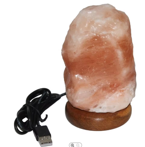 Finely Carved Premium Handmade Organic Himalayan Pink Salt <b>Crystal</b> Lamp for Home Decoration by Sian Enterprises - Product Image 3