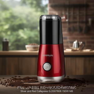 Molinillo de café plateado y rojo Cafexpress G2007606 150W - Product Image 3