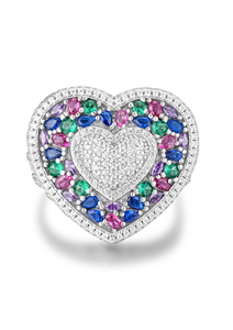 Anillo de Diamante Moissanite con Corte Brillante Elegante de Proveedor Indio, con Diseño Atemporal en Forma de Corazón para Mujer, Anillo de Joyería de Boda - Product Image 2