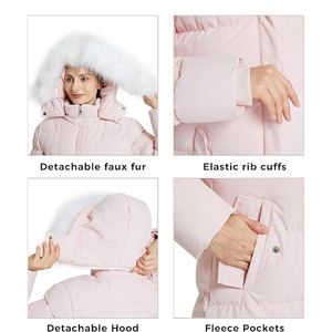 Veste matelassée moderne et tendance pour femmes, tissu tissé respirant, coupe-vent, isolation thermique - Product Image 5