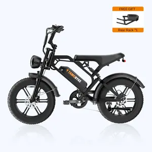 โรงงานผลิตมอเตอร์ไซค์ไฟฟ้าล้อกว้างสไตล์เรโทรขนาด 16 นิ้ว ใช้แบตเตอรี่ลิเธียม - Product Image 2