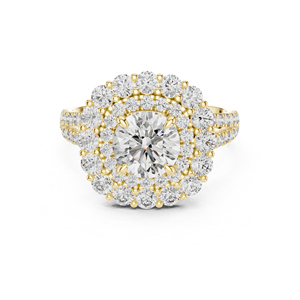 Anillo de Diamante Redondo Cultivado en Laboratorio para Mujer, Oro Blanco de 14K |   Anillo de Boda |   Diamante Cultivado Nuevo - Product Image 3