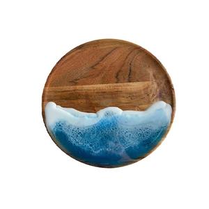 Assiette de service en bois émaillée de qualité durable pour la restauration, la décoration et l'équipement de service à bas prix - Product Image 4