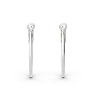 Pendientes de Aro Clásicos Jeulia de Plata de Ley con Detalles de Perlas y Diamantes en Baño de Oro Rosa - Product Image 2
