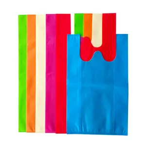 Wholesale Custom Logo Non-woven Recycle Supermarket Polyester Storage Biodegradable Ecological Reusable Foldable Shopping Bags