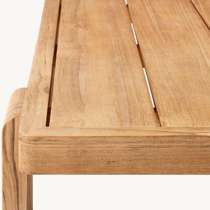 Table rectangulaire en vente chaude avec un design moderne pour une utilisation en extérieur, fabriquée en bois de teck anti-pourriture et durable - Product Image 4