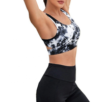 Sujetador Deportivo de Diseño Personalizado para Mujer, de Alta Sujeción, Transpirable, de Spandex y Nailon, con Impresión Sublimada, de Secado Rápido