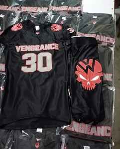 Uniforme de fútbol americano para adultos bordado Diseño personalizado transpirable de talla grande Jersey sudaderas con capucha 7v7 bolsa de lona - Product Image 3