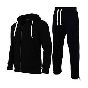 Chándal de algodón unisex, Sudadera con capucha de 2 piezas y joggers, ropa de calle informal, ropa deportiva para uso diario - Product Image 4