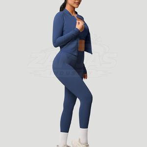 Conjuntos de Yoga de 3 Piezas al por Mayor, Ropa Deportiva para Gimnasio, Ropa Deportiva y de Yoga para Mujer - Product Image 3