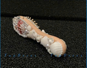 Vietnam <b>Natural</b> Shell Hairbrush Handmade Seashell Beauty Accessory Unique - Product Image 4