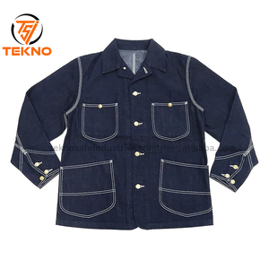Chaqueta vaquera elegante para hombre, ropa informal OEM, venta al por mayor, chaqueta vaquera de algodón de alta calidad, Chaquetas vaqueras personalizadas para hombre a la venta - Product Image 2