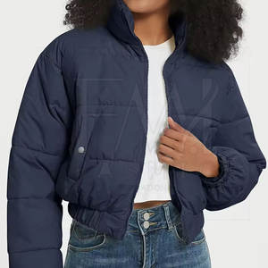 Precio de fábrica, ropa de invierno, chaquetas transpirables para mujer, diseño personalizado, chaquetas acolchadas recortadas con burbujas - Product Image 2