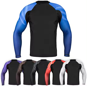Tendance de haute qualité fabriquée en usine, Rashguards imprimés numériques personnalisés BJJ, Rashguards personnalisés sublimés - Product Image 1
