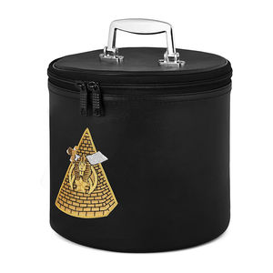 OES Maçonnic Shriner Fez Case en noir avec emblème brodé à la machine pour Blue Lodge Free Masons OEM Serviced - Product Image 6