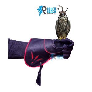 Guantes de Cetrería de Piel de Vacuno Premium REHEX IMPEX, 35 cm, Doble Capa de Seguridad para el Manejo de Aves, Colores Personalizados Disponibles - Product Image 2