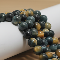 Perles en pierre naturelle œil de chat de haute qualité en gros, 8 mm, pour la fabrication de bijoux DIY (bracelets, colliers, boucles d'oreilles)