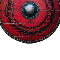 Escudo Vikingo de Alta Calidad SCL, Plateado, de Madera y Metal Tallado y Grabado, Juguete de Batalla, Cosplay, Personalizado, Coleccionable, STEEL CRAFT