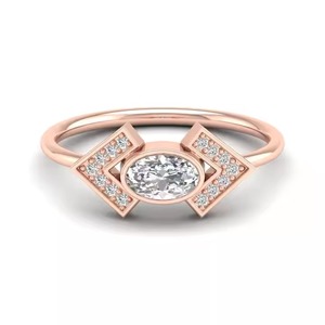 Design luxueux 14K or jaune laboratoire cultivé bagues en diamant approvisionnement en gros bijoux de luxe pour les femmes bagues de cadeau de mariée - Product Image 6