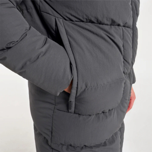 Chaqueta Larga de Invierno, Chaqueta Acolchada Gruesa con Aislamiento, Abrigo de Burbujas, Ropa de Abrigo Cortavientos para Clima Frío - Product Image 4