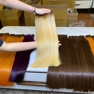 Extensions de cheveux humains vietnamiens cheveux bruts blonds couleur trame de cheveux pour femme noire - Product Image 1