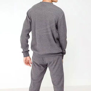 Prix de gros, survêtement d'hiver pour homme de haute qualité, respirant, logo personnalisé, style pull, 100% coton, couleur personnalisée, taille OEM - Product Image 3