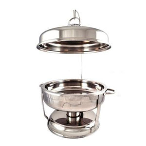 Fantástico diseño Hotel organizador plato para servir comida Buffet calentador comida exhibición Vintage Metal cobre frotamiento plato Catering plato - Product Image 2