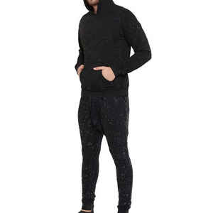 Chándal de Algodón Puro para Hombre, Ropa de Entrenamiento Vintage, Conjunto de 2 Piezas con Logo, Serigrafía, Lavado Ácido, Chándal para Hombre - Product Image 2