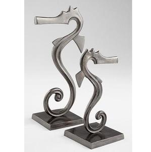 Escultura abstracta de Metal plateado, decoración artística moderna, adorno de mesa geométrico hecho a mano, decorativo minimalista contemporáneo - Product Image 2