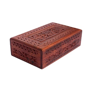 Joyero hecho a mano natural Estilos hechos a mano de madera Joyero de madera Diseño elegante de madera Burl - Product Image 1