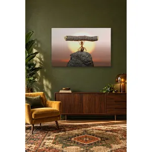 ภาพพิมพ์บนผ้าใบ "ฟิดาแอนท์ถือกิ่งไม้หน้าพระอาทิตย์" - Product Image 4
