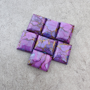 อัญมณีทรงหลวมปรับเทียบได้ทรงสี่เหลี่ยมมุมฉากทำจากทองแดงสีม่วงธรรมชาติคุณภาพสูง - Product Image 4