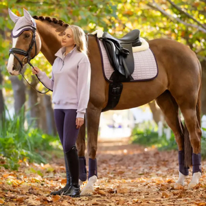 Almohadilla de sillín inglesa de alta calidad, venta al por mayor, forro polar interior suave, material exterior duradero, transpirable, ligero, ecuestre - Product Image 5