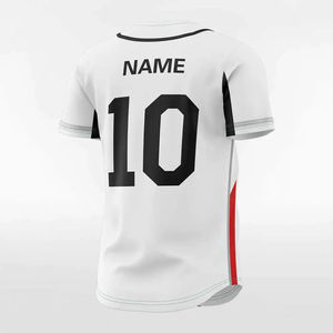 100% poliéster béisbol Jersey tamaño adulto personalizado Color sólido equipo deportivo uniforme ropa deportiva conjuntos transpirable secado rápido hecho - Product Image 4