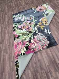 พรมทอขนแกะแบบนามธรรม1ชิ้นทันสมัยสำหรับห้องนั่งเล่นห้องนอนหรูหราทำด้วยมือ - Product Image 6